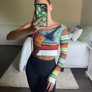 Multi colors crop top